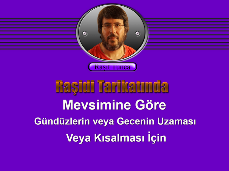 Mevsimine Göre Gündüzlerin veya Gecenin Uzaması Veya Kısalması İçin