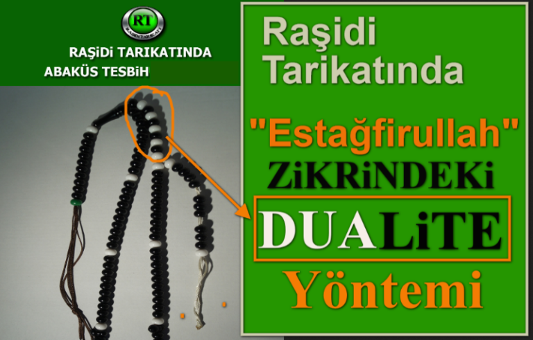 Raşidi Tarikatında Estağfirullah Zikrindeki Dualite Yöntemi